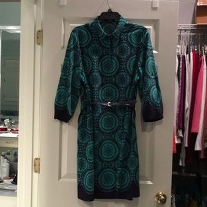 3/4 sleeve shirt dress